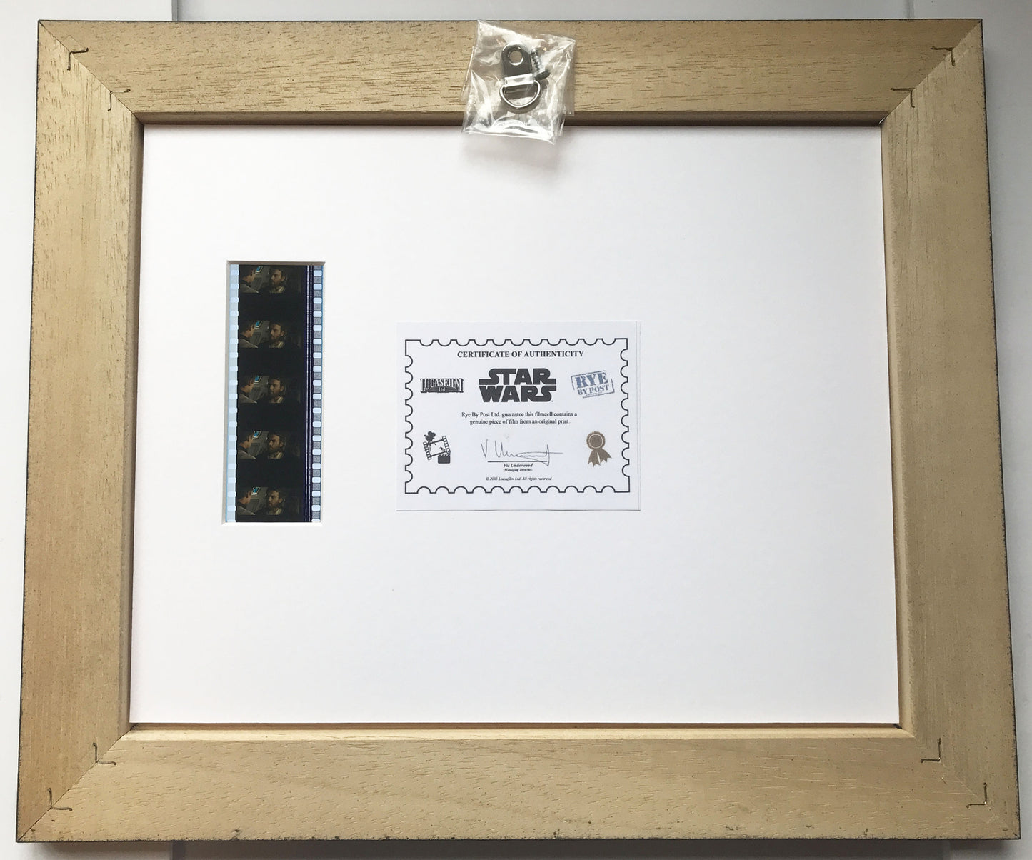 Handmade display inc original 35mm film cells for a STAR WARS Ep II fan v4