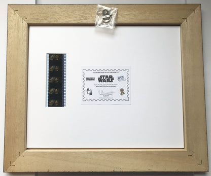 Handmade display inc original 35mm film cells for a STAR WARS Ep II fan v4