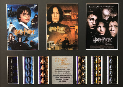 Hand crafted display featuring original film cells for a HARRY POTTER fan vT2