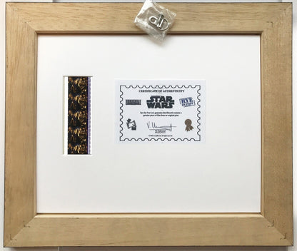 Handmade display inc original 35mm film cells for a STAR WARS Ep 1 fan + COA v1