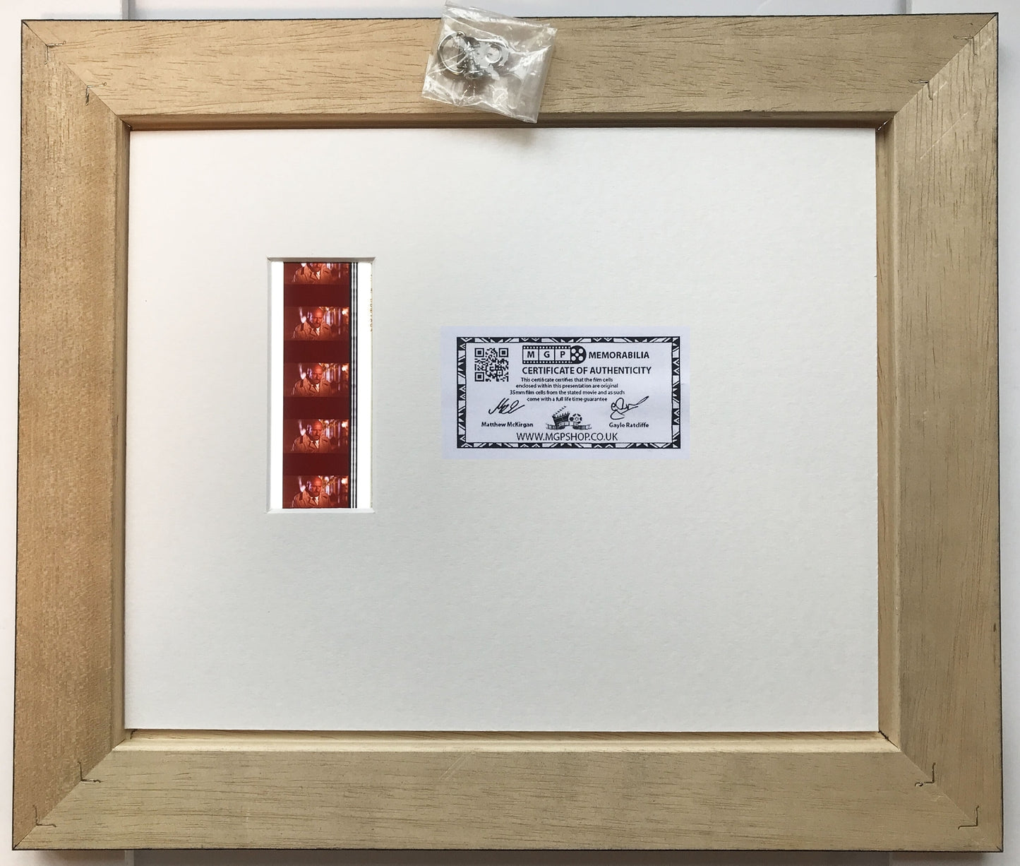 Handmade display featuring original 35mm film cells for a HALLOWEEN II fan v2