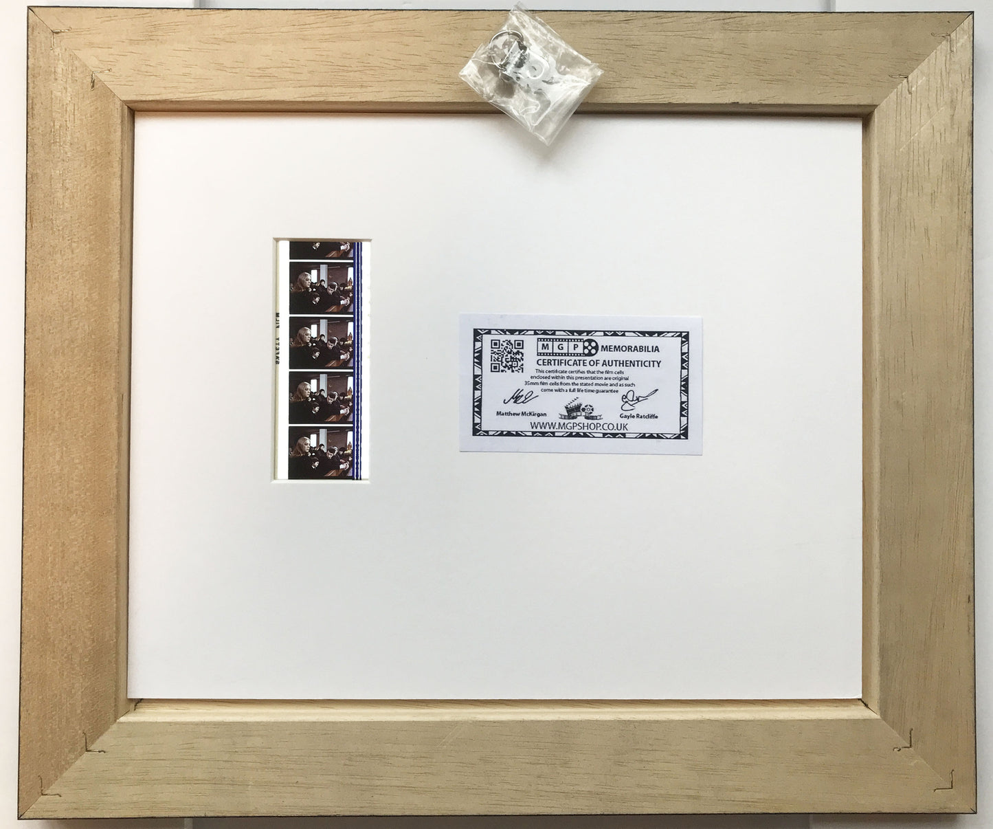 Hand crafted display featuring original 35mm film cells for STARDUST 1974 fan