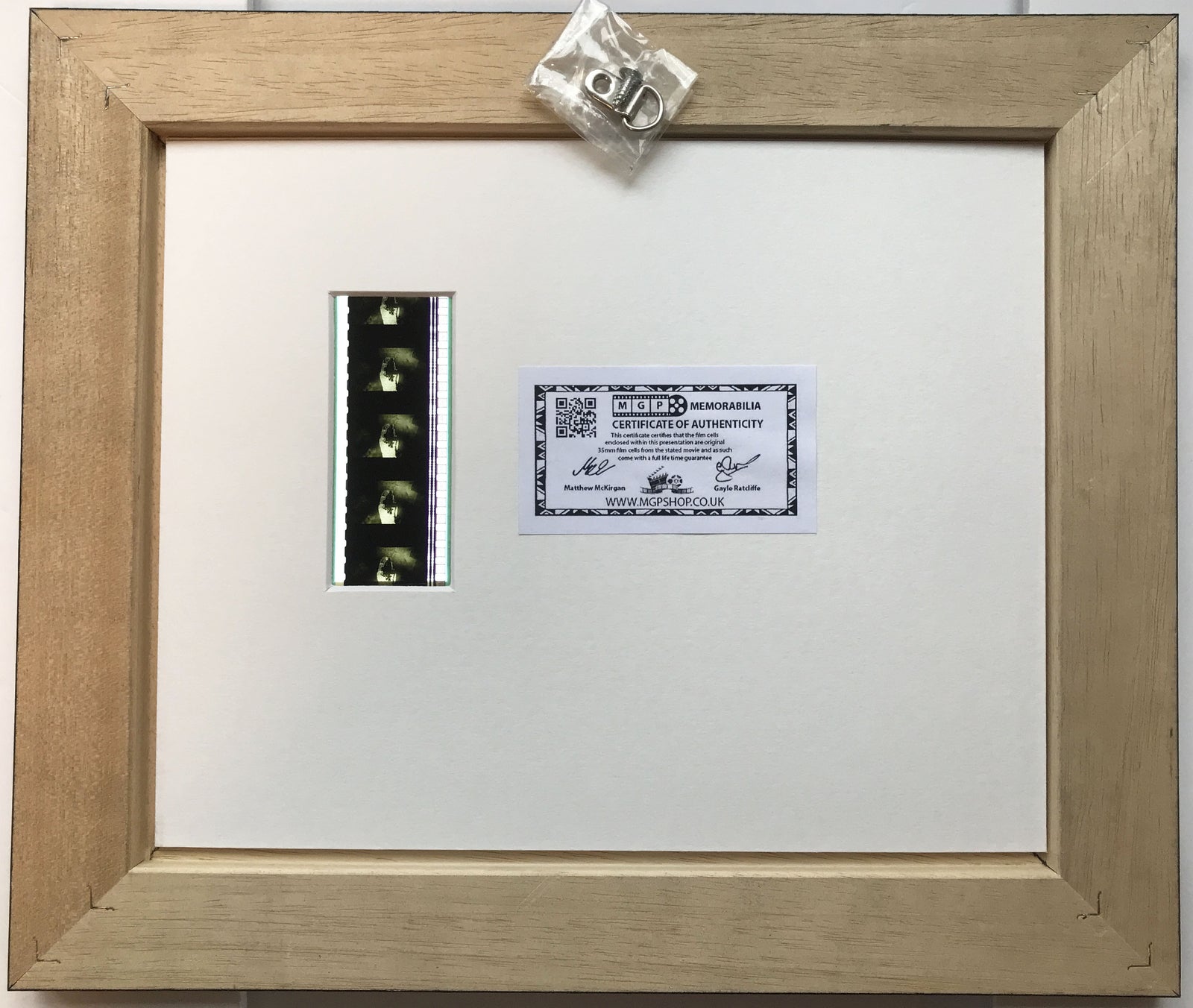 Hand crafted display featuring original 35mm film cells for a BLADE: TRINITY fan