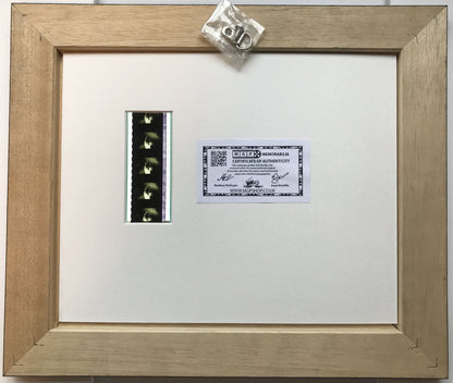 Hand crafted display featuring original 35mm film cells for a BLADE: TRINITY fan