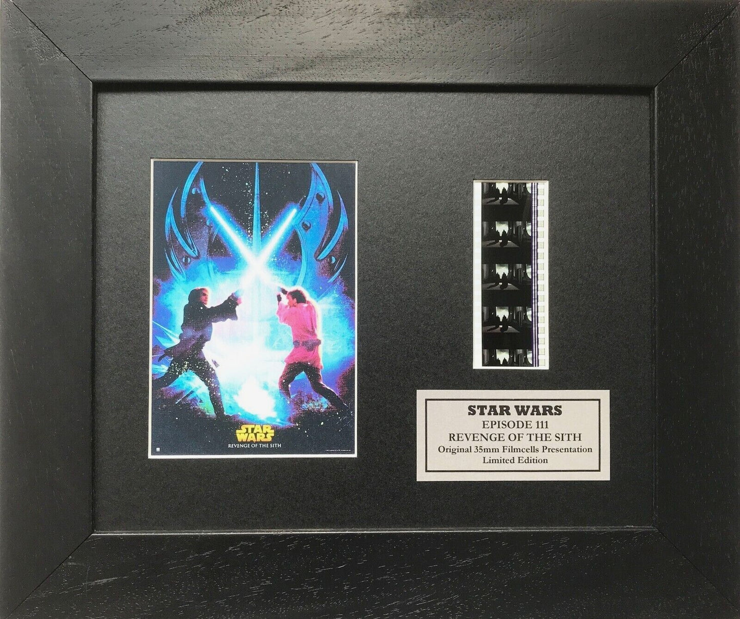 Handmade display inc original 35mm film cells for a STAR WARS Ep III fan v2