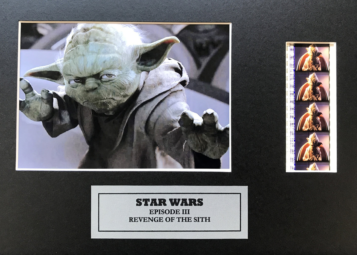 Handmade display inc original 35mm film cells for a STAR WARS Ep III fan v5