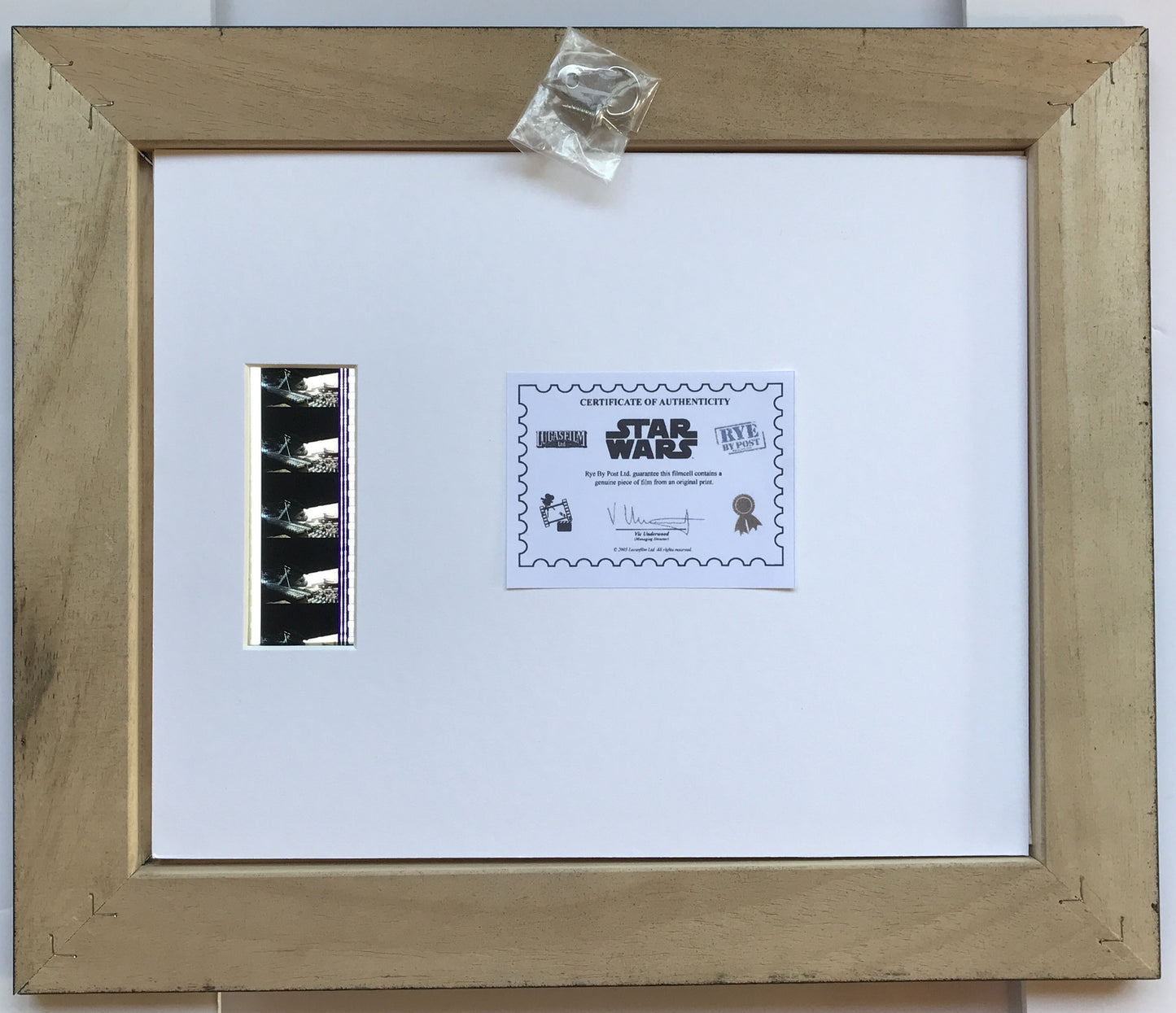 Handmade display inc original 35mm film cells for a STAR WARS Ep III fan v5