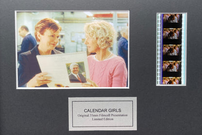 Hand crafted display featuring original film cells for CALENDAR GIRLS fans v2