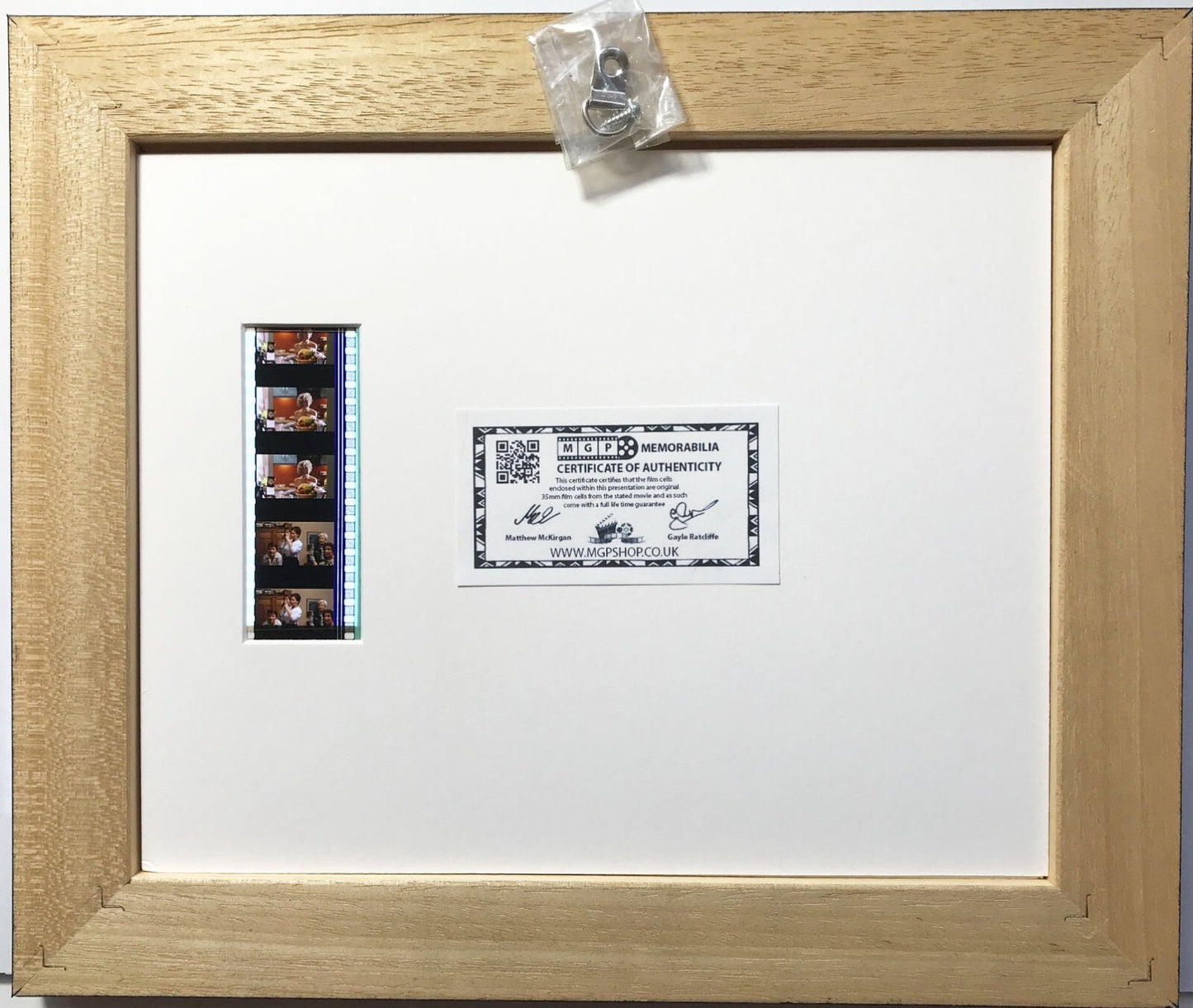 Handmade display featuring original 35mm film cells for CALENDAR GIRLS fans vSR