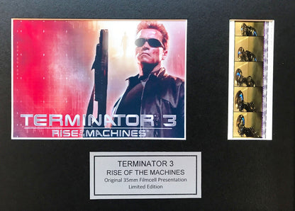 Hand crafted display featuring original 35mm film cells for Terminator 3 fans v2