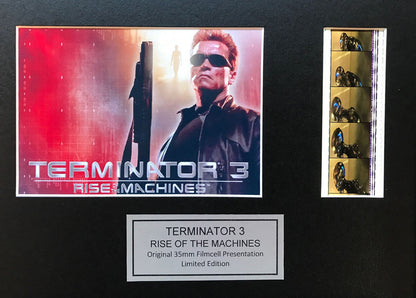 Hand crafted display featuring original 35mm film cells for Terminator 3 fans v2