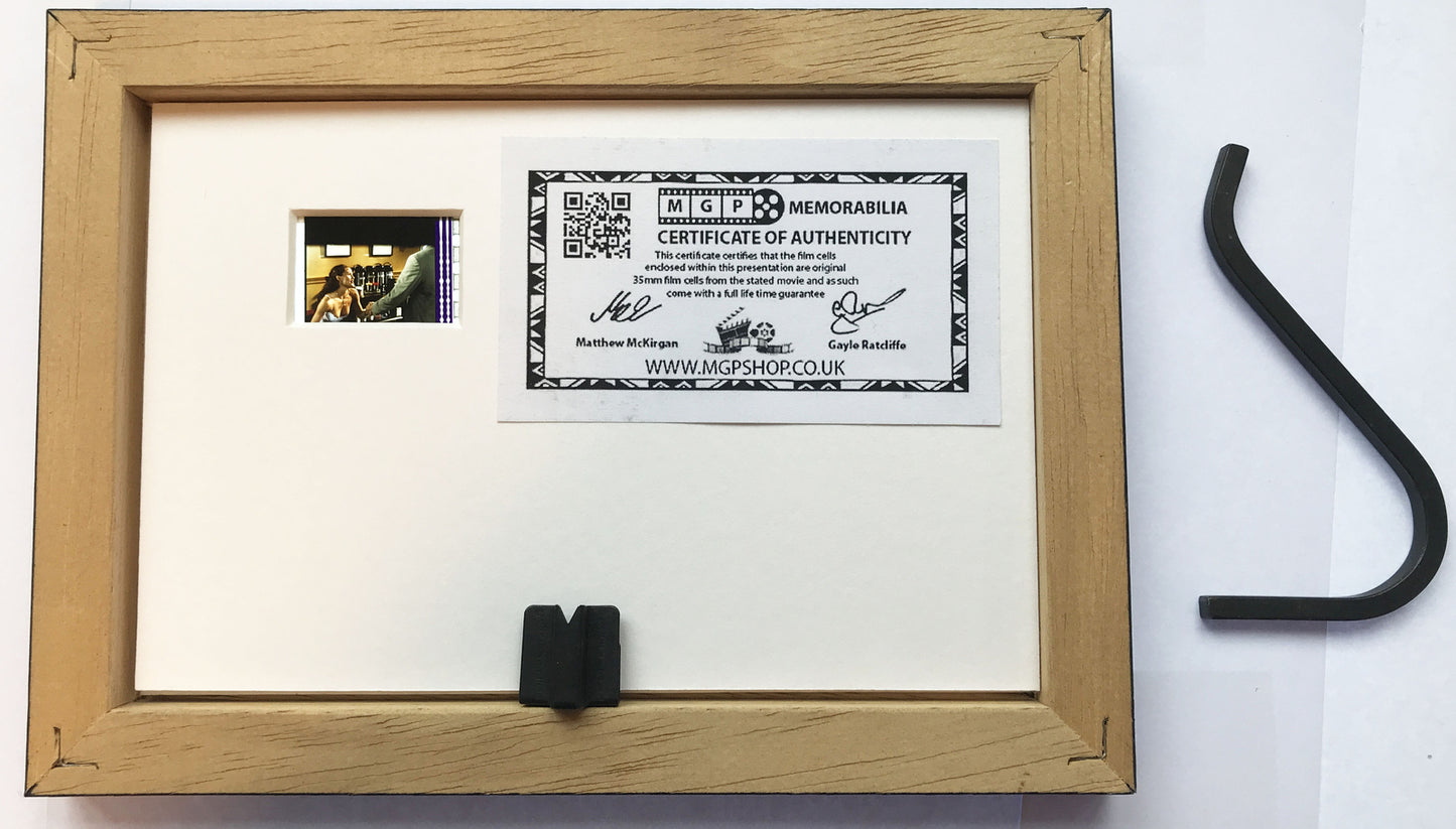 Hand crafted display featuring original Mini 35mm film cells for a DAREDEVIL fan
