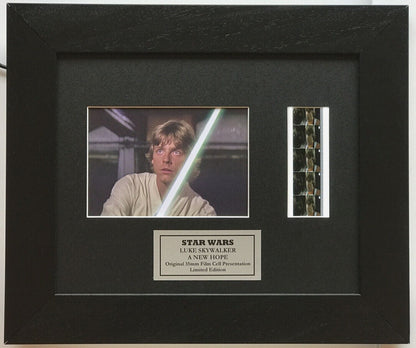 Handmade display featuring original 35mm film cells for a Star Wars Ep IV fan v2