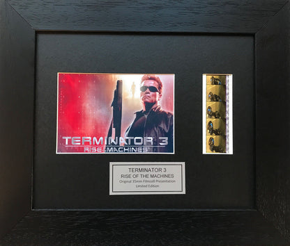 Hand crafted display featuring original 35mm film cells for Terminator 3 fans v2