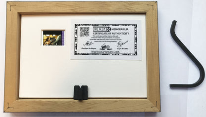 Hand crafted display featuring original Mini 35mm film cells for a DAREDEVIL fan