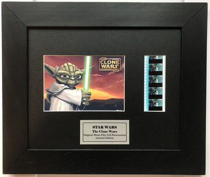 Handmade gift inc original 35mm film cells for a STAR WARS The Clone Wars fan v1