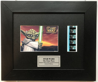 Handmade gift inc original 35mm film cells for a STAR WARS The Clone Wars fan v1