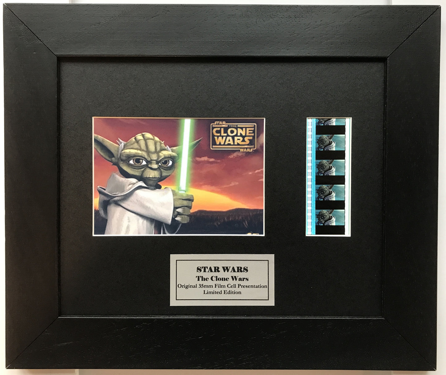 Handmade gift inc original 35mm film cells for a STAR WARS The Clone Wars fan v1