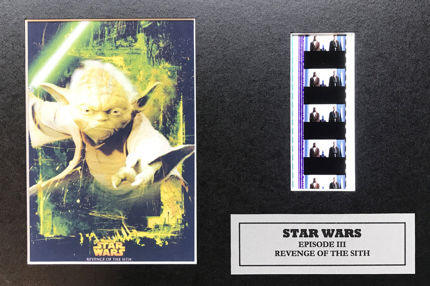 Handmade display inc original 35mm film cells for a STAR WARS Ep III fan v4