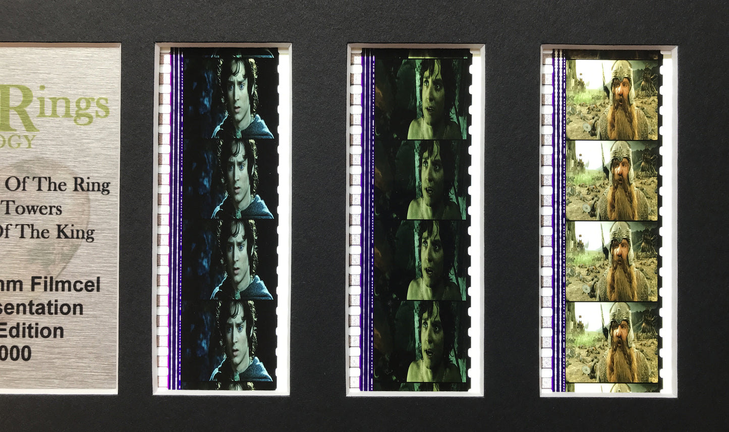 Hand Crafted display featuring original film cells for Lord of The Rings fans v2