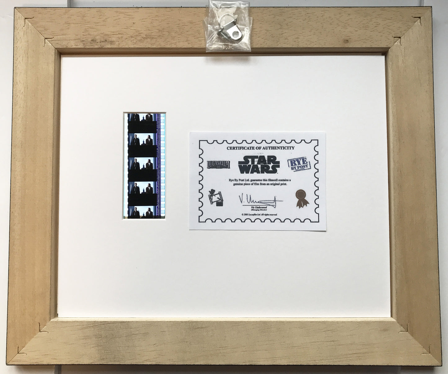 Handmade display inc original 35mm film cells for a STAR WARS Ep III fan v4