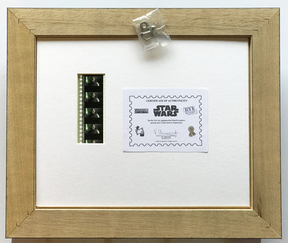 Handmade display inc original 35mm film cells for a STAR WARS Ep 1 fan + COA v2