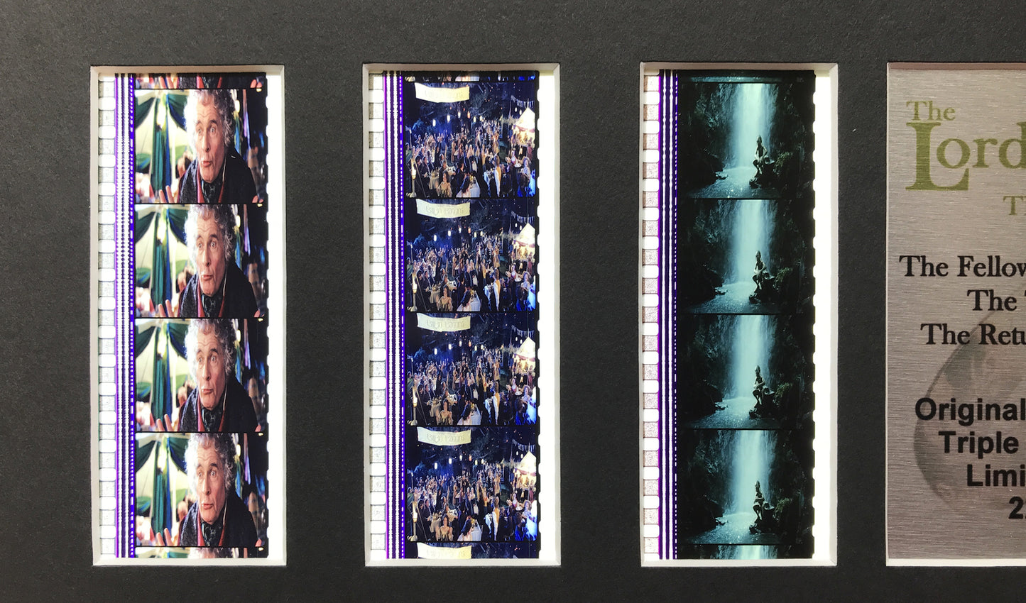 Hand Crafted display featuring original film cells for Lord of The Rings fans v2