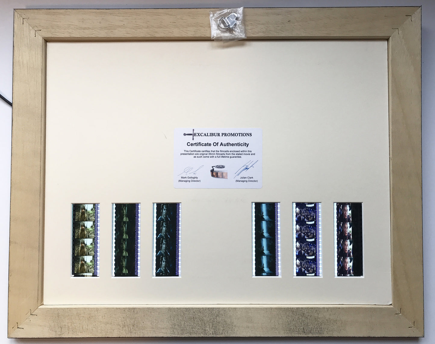 Hand Crafted display featuring original film cells for Lord of The Rings fans v2