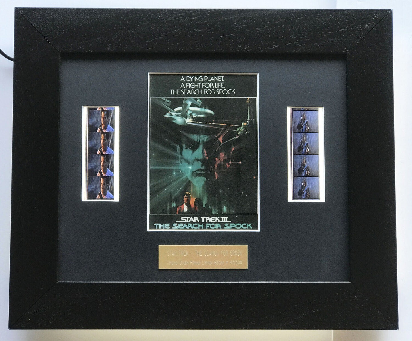 Hand crafted featuring double film cells for STAR TREK The Search for Spock fans