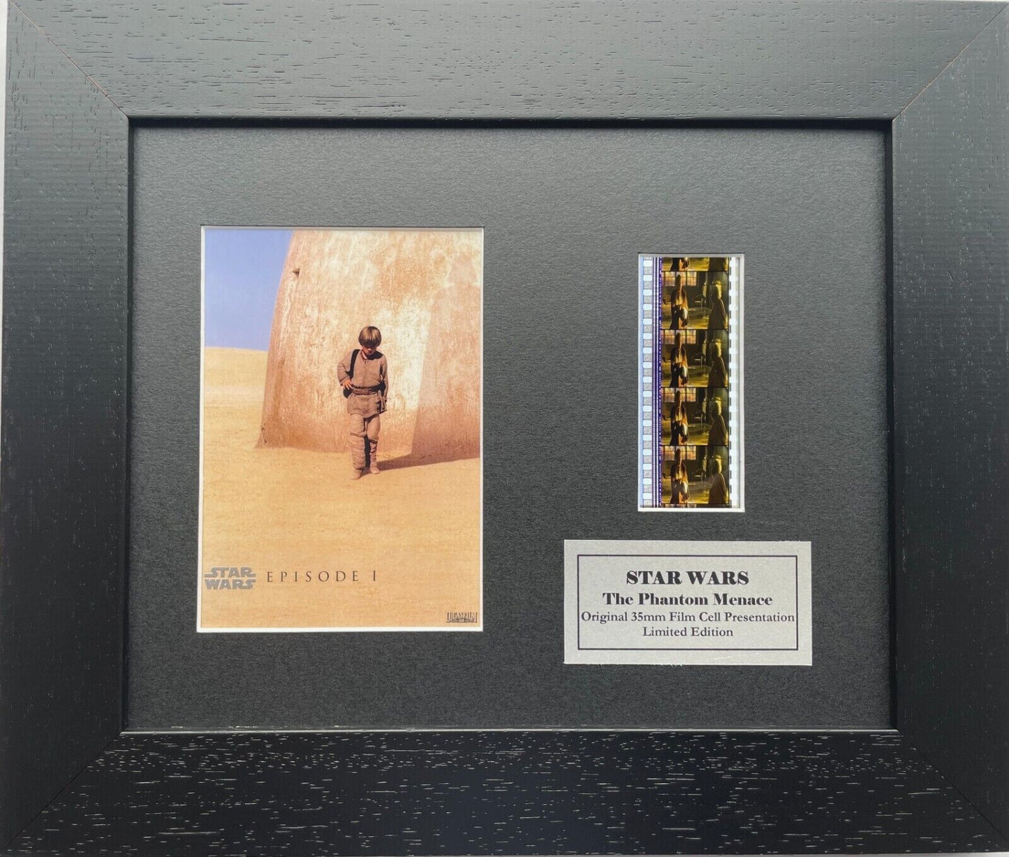 Handmade display inc original 35mm film cells for a STAR WARS Ep 1 fan v3