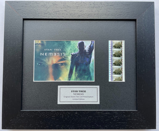 Hand crafted display featuring original film cells for Star Trek NEMESIS fans v1