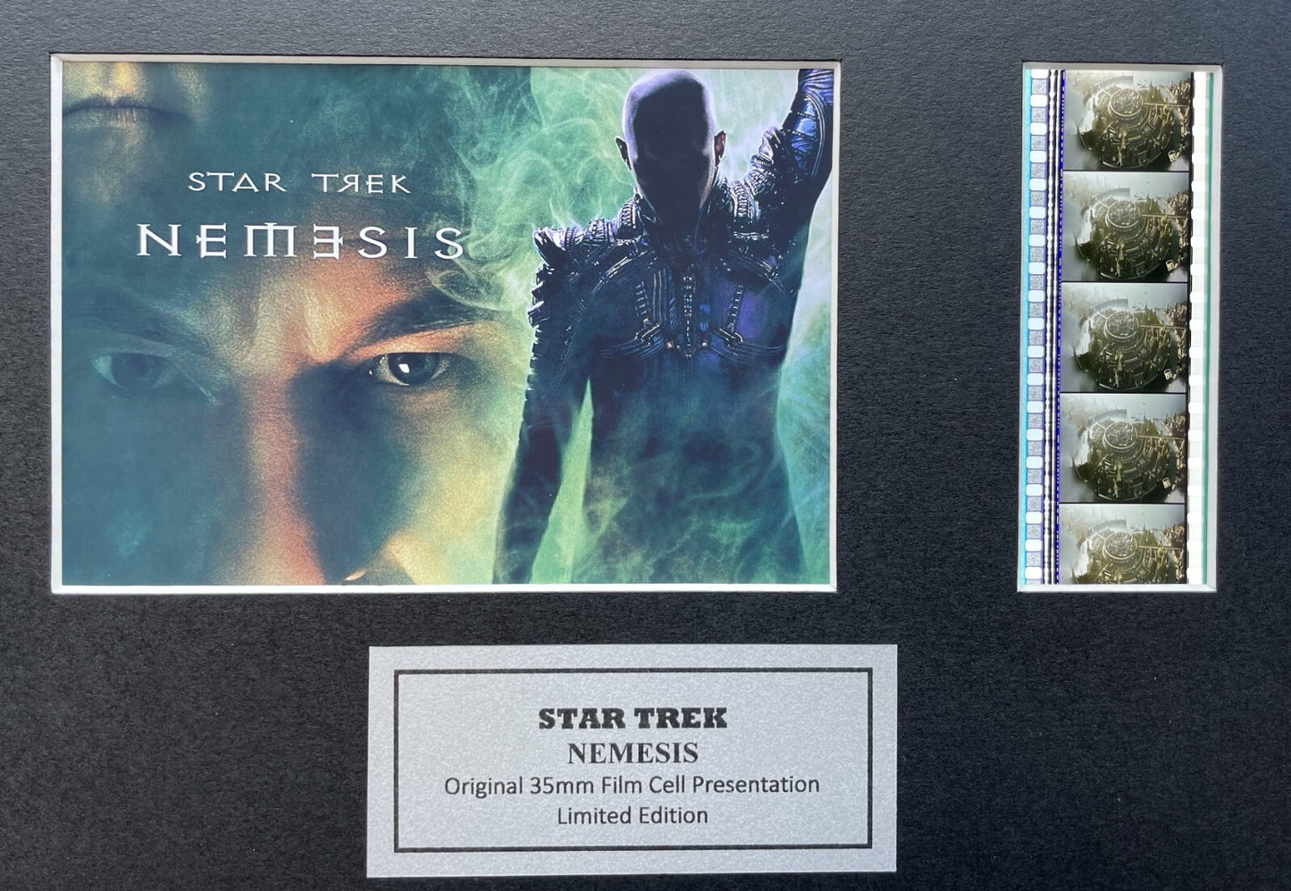 Hand crafted display featuring original film cells for Star Trek NEMESIS fans v1