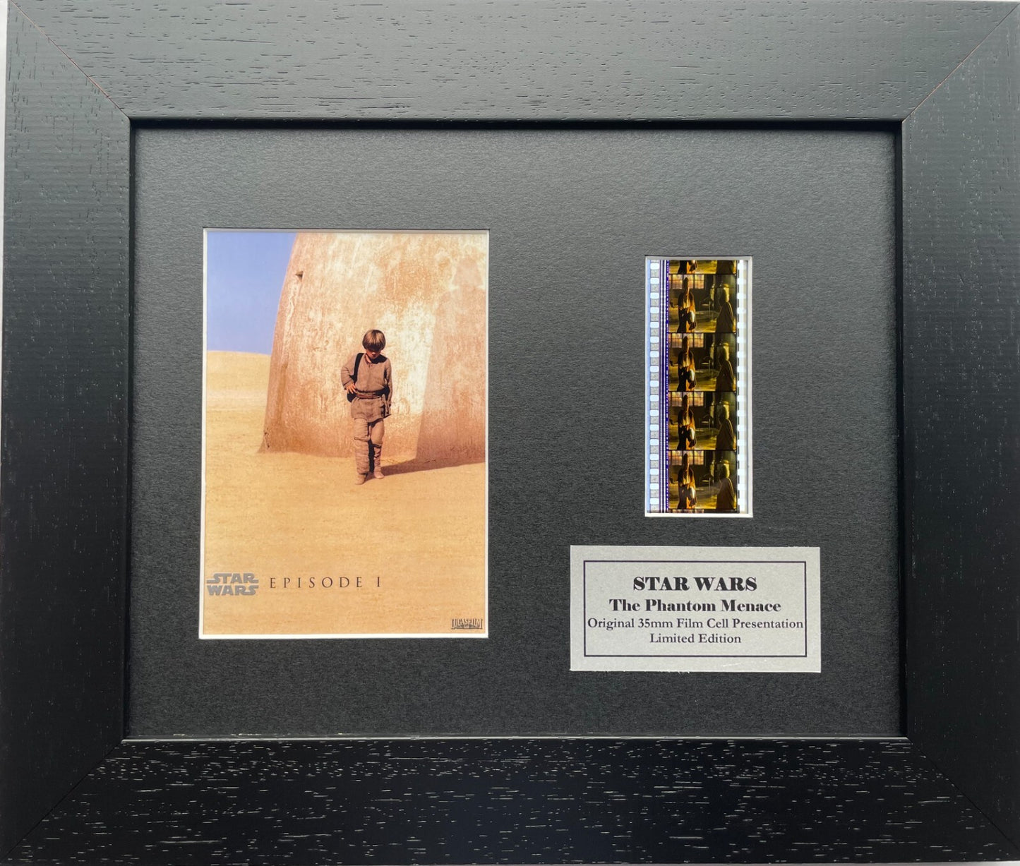 Handmade display inc original 35mm film cells for a STAR WARS Ep 1 fan v3