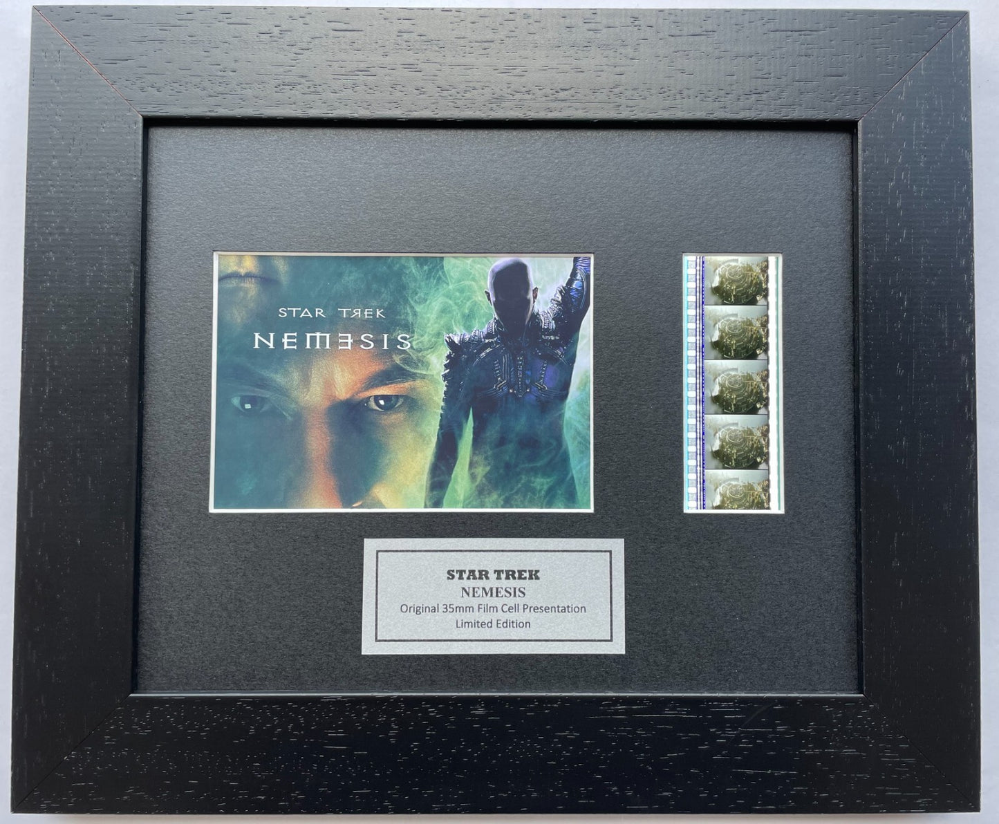 Hand crafted display featuring original film cells for Star Trek NEMESIS fans v1