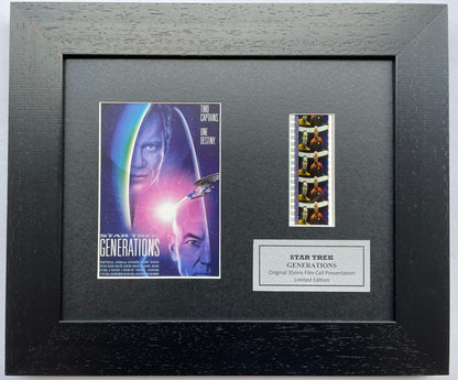 Hand crafted display with original film cells for a Star Trek GENERATIONS fan v3