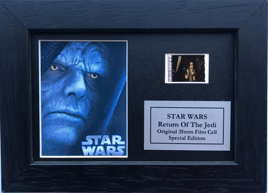 Star Wars RETURN o/t Jedi Original Mini 35mm Filmcell set within Quality Wood Frame