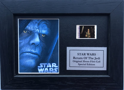 Star Wars RETURN o/t Jedi Original Mini 35mm Filmcell set within Quality Wood Frame