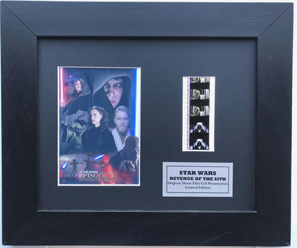 Handmade display inc original 35mm film cells for a STAR WARS Ep III fan v6