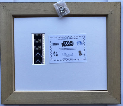 Handmade display inc original 35mm film cells for a STAR WARS Ep III fan v6