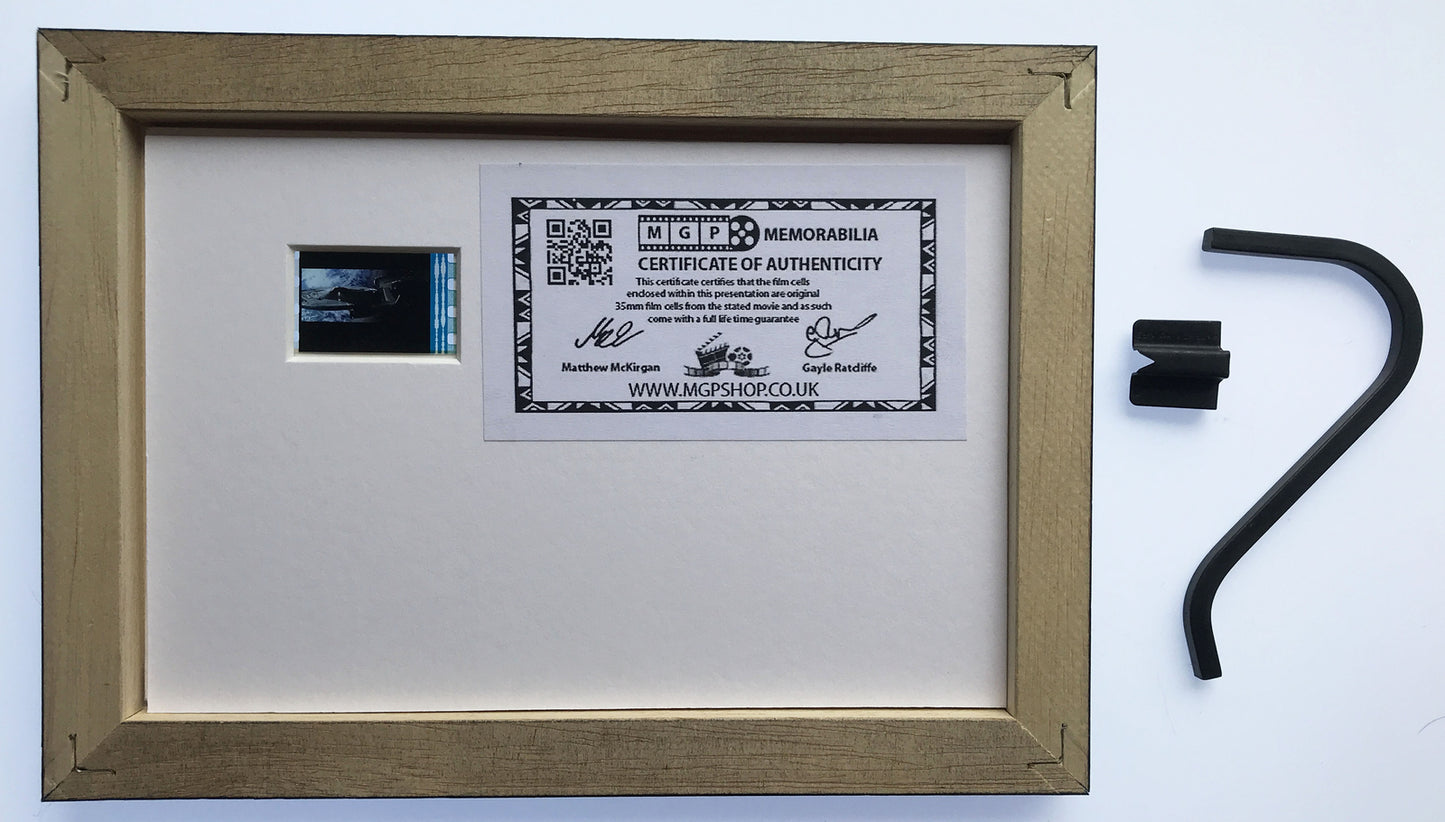 Handmade display featuring original film cell for a Star Trek INTO DARKNESS fan