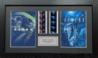 ALIEN & ALIENS Original 35mm Film Cells set within Quality Wood Frame + COA