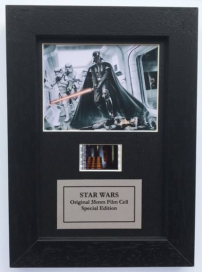 Handmade display inc original Mini 35mm film cells for a STAR WARS Ep III fan v3