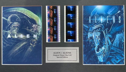 ALIEN & ALIENS Original 35mm Film Cells set within Quality Wood Frame + COA