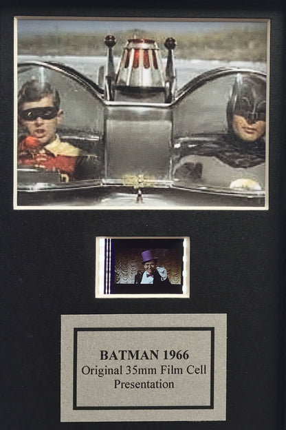 BATMAN 1966 Original Mini 35mm Film Cells set in Quality Wood Frame + COA