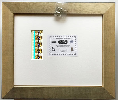 Handmade display inc original 35mm film cells for a STAR WARS Kenny Baker fan