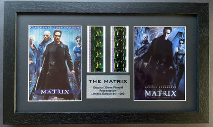 Handmade display featuring original Double 35mm filmcells for THE MATRIX fans v1