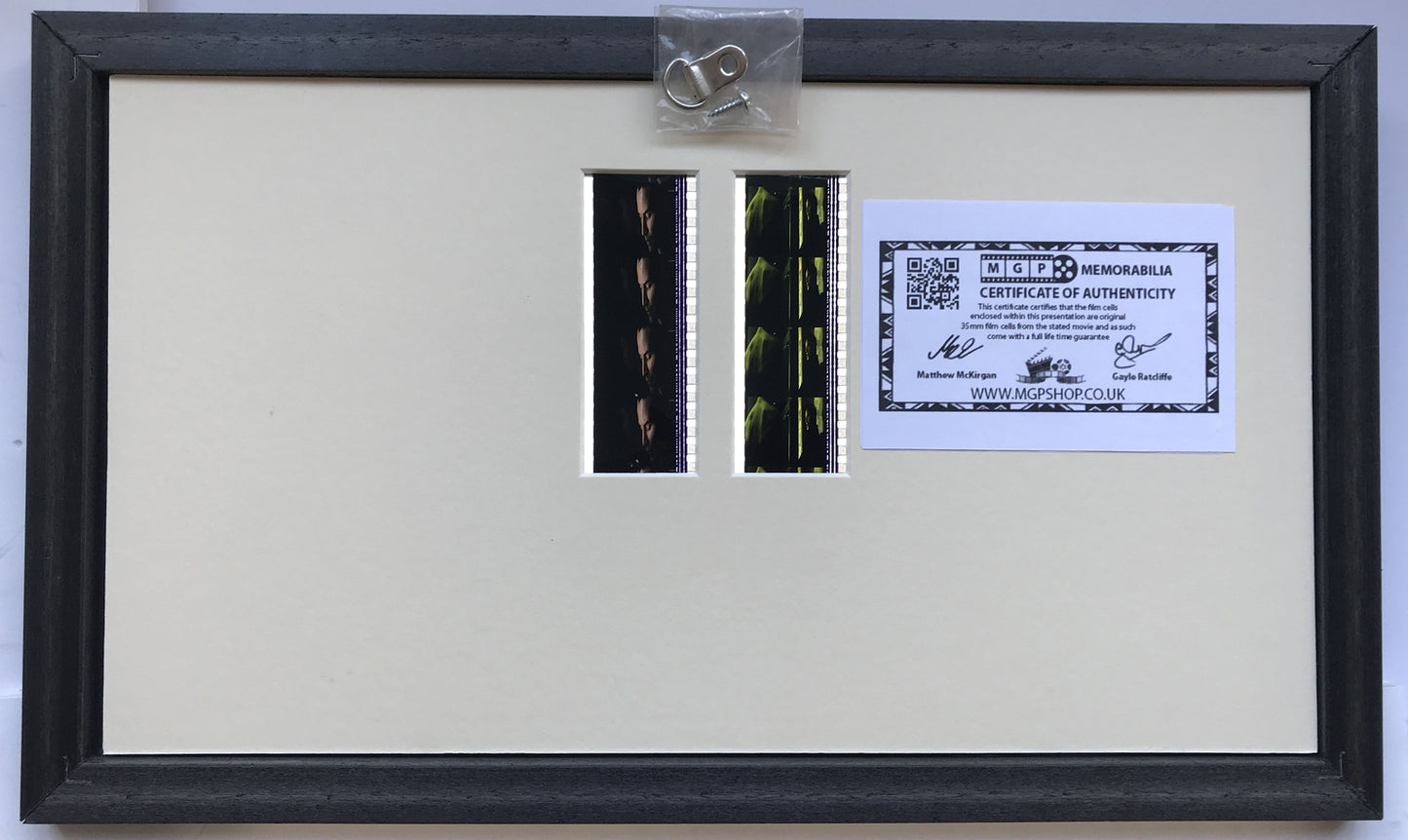Handmade display featuring original Double 35mm filmcells for THE MATRIX fans v2