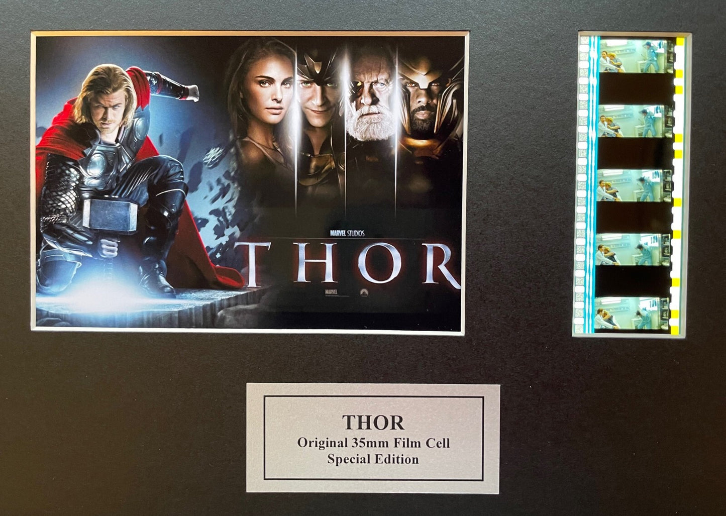 THOR of 2011 Handcrafted Presentation with Original 35mm film Cell Memorabilia