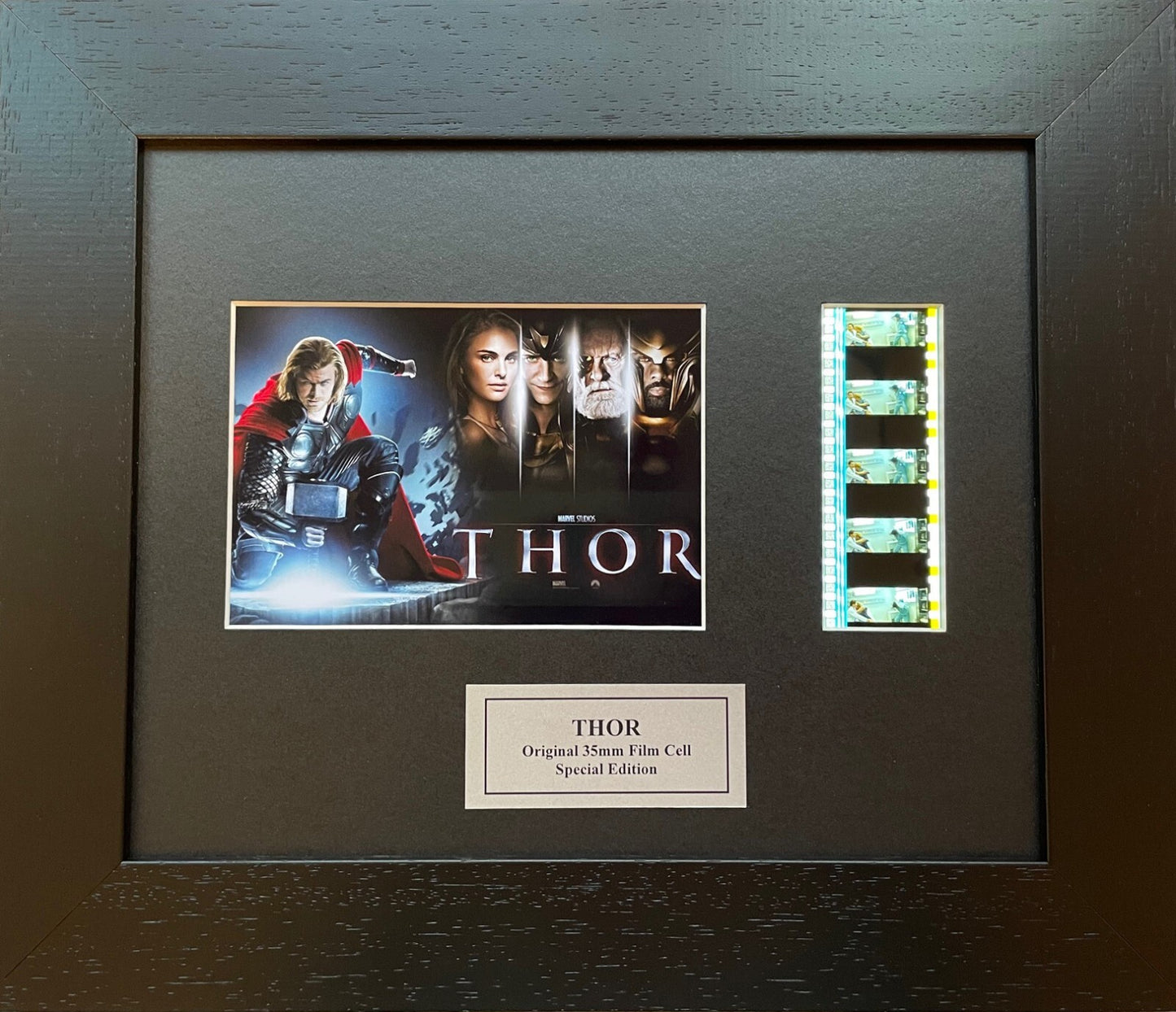 THOR of 2011 Handcrafted Presentation with Original 35mm film Cell Memorabilia