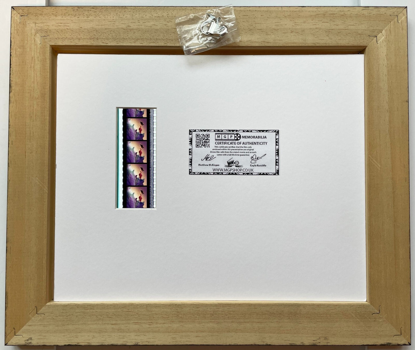 Handmade display featuring original 35mm film cells for Monsters Inc (2001) fans